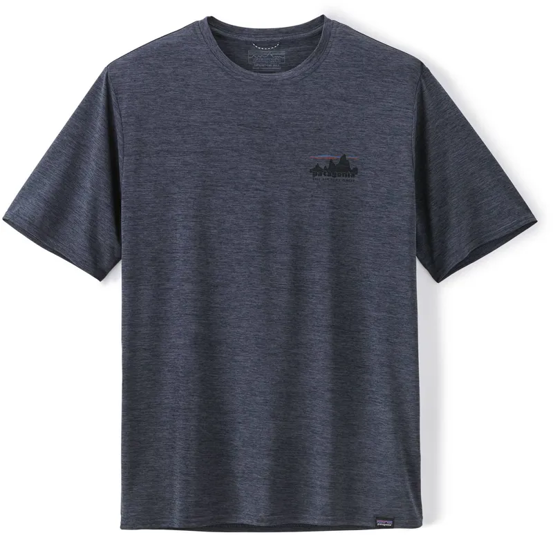 Patagonia Mens Cap Cool Daily Graphic Shirt - 73 Skyline: Smolder Blue X-Dye-1