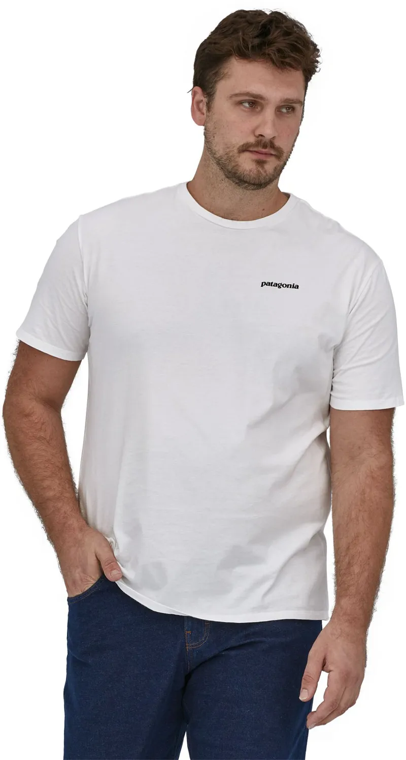 Patagonia Mens P-6 Mission Organic T-Shirt - White-6
