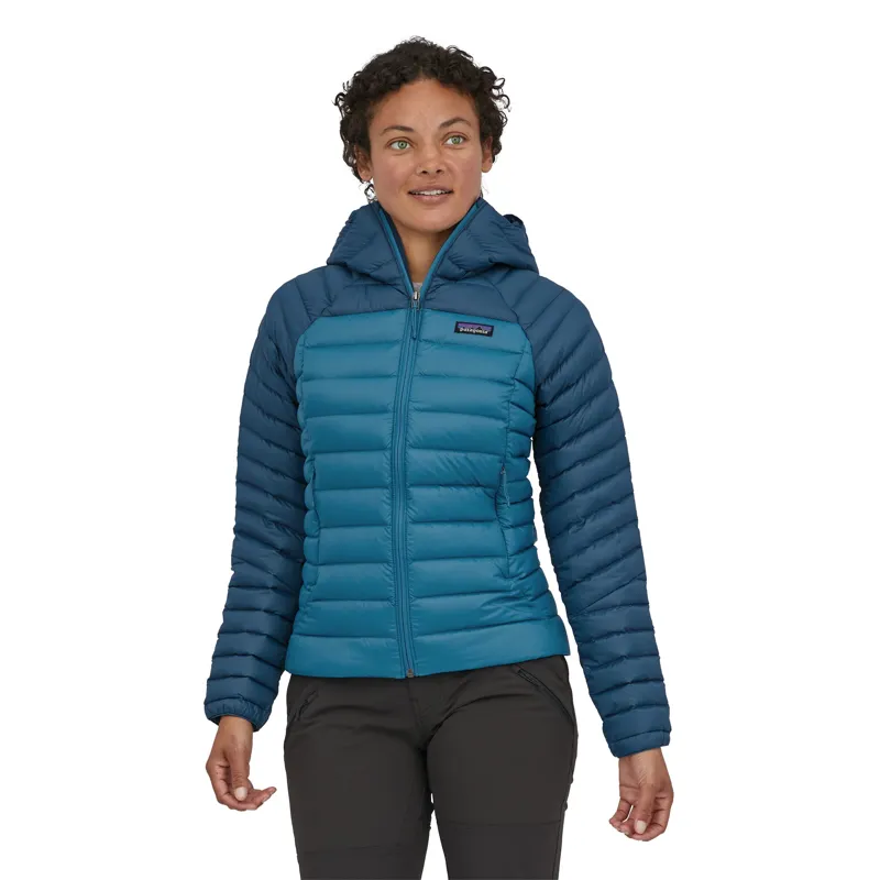 Patagonia Womens Down Sweater Hoody - Wavy Blue-1