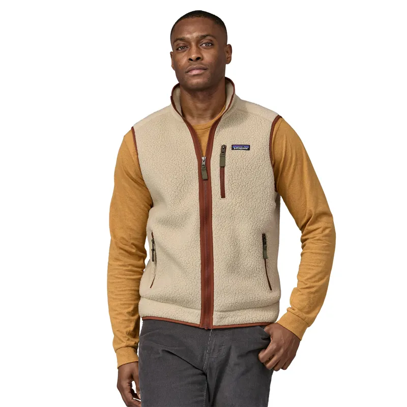 Patagonia Mens Retro Pile Vest - El Cap Khaki-Sisu Brown-1