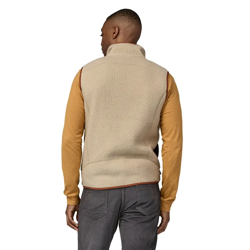 Patagonia Mens Retro Pile Vest - El Cap Khaki-Sisu Brown-2