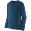 Patagonia Mens Long Sleeved Cap Cool Trail Shirt - Lagom Blue
