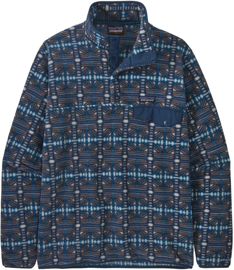 Patagonia Mens Lightweight Synchilla Snap-T Pullover - Snow Beam-Dark Natural