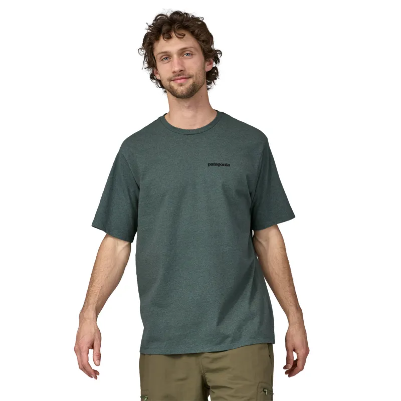 Patagonia Mens Short Sleeved P-6 Logo Responsibili-Tee - Nouveau Green-3