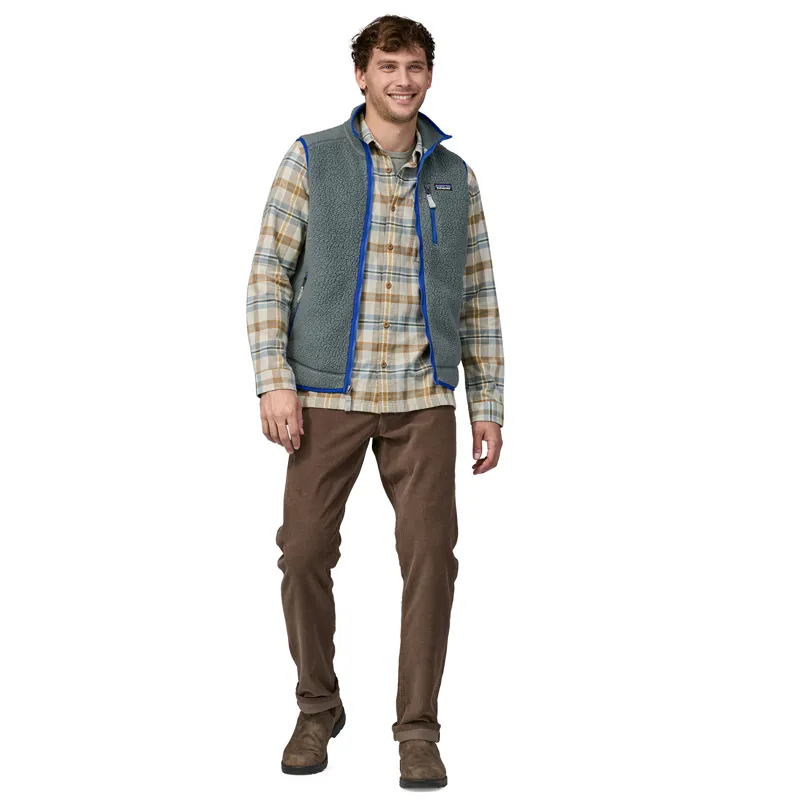 Patagonia Mens Organic Cotton MW Fjord Flannel Shirt - Fields-Natural-3