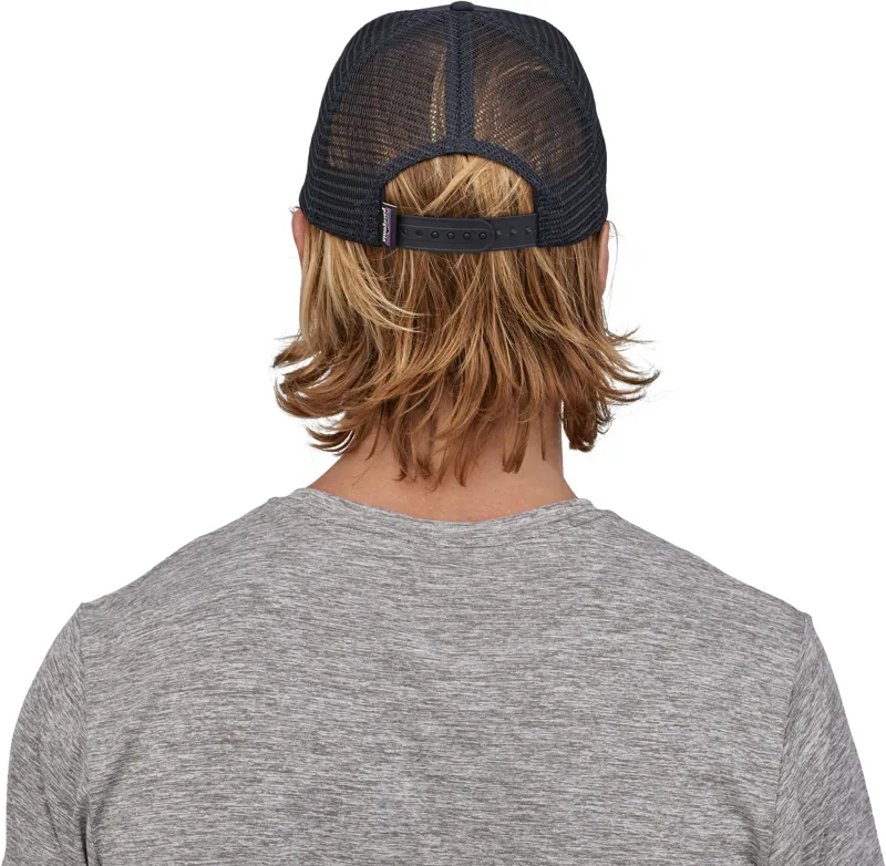 Patagonia P-6 Logo Trucker Hat - Navy Blue-3
