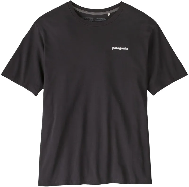 Patagonia Mens P-6 Mission Organic T-Shirt - Ink Black-1