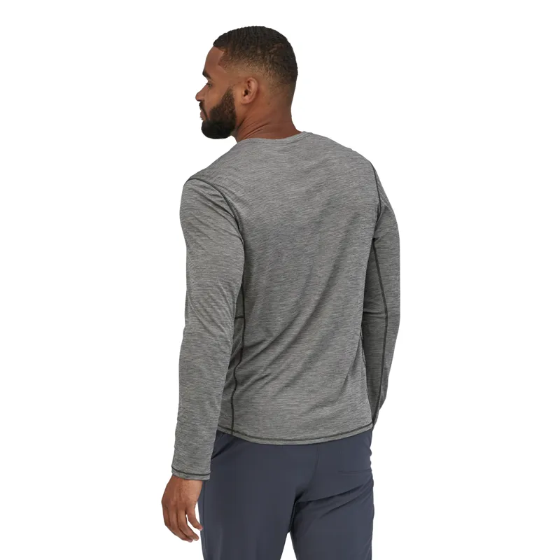 Patagonia Mens Long Sleeved Cap Cool Lightweight Shirt - Forge Grey-Feather Grey X-Dye-2