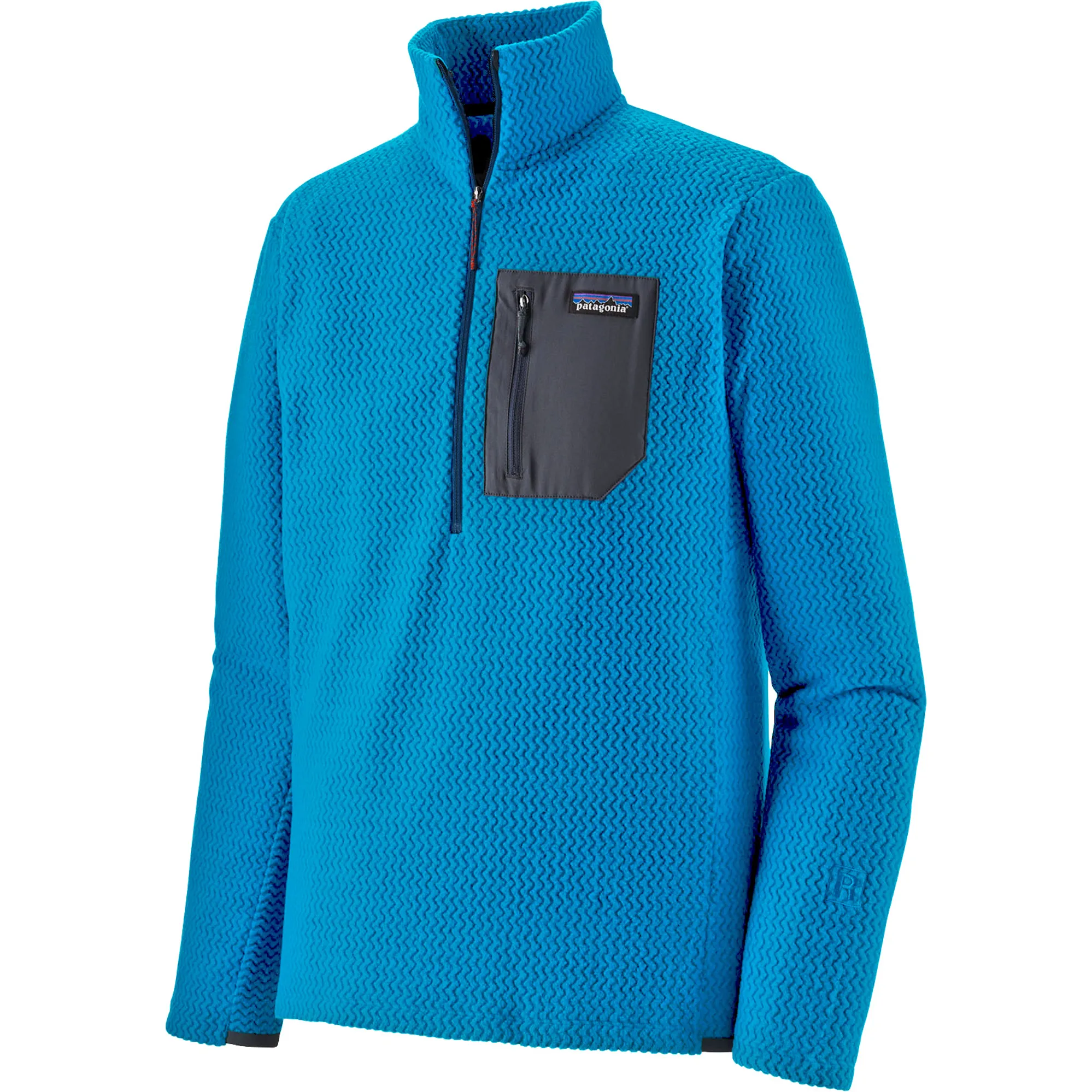Patagonia Mens R1 Air Zip Neck - Endless Blue