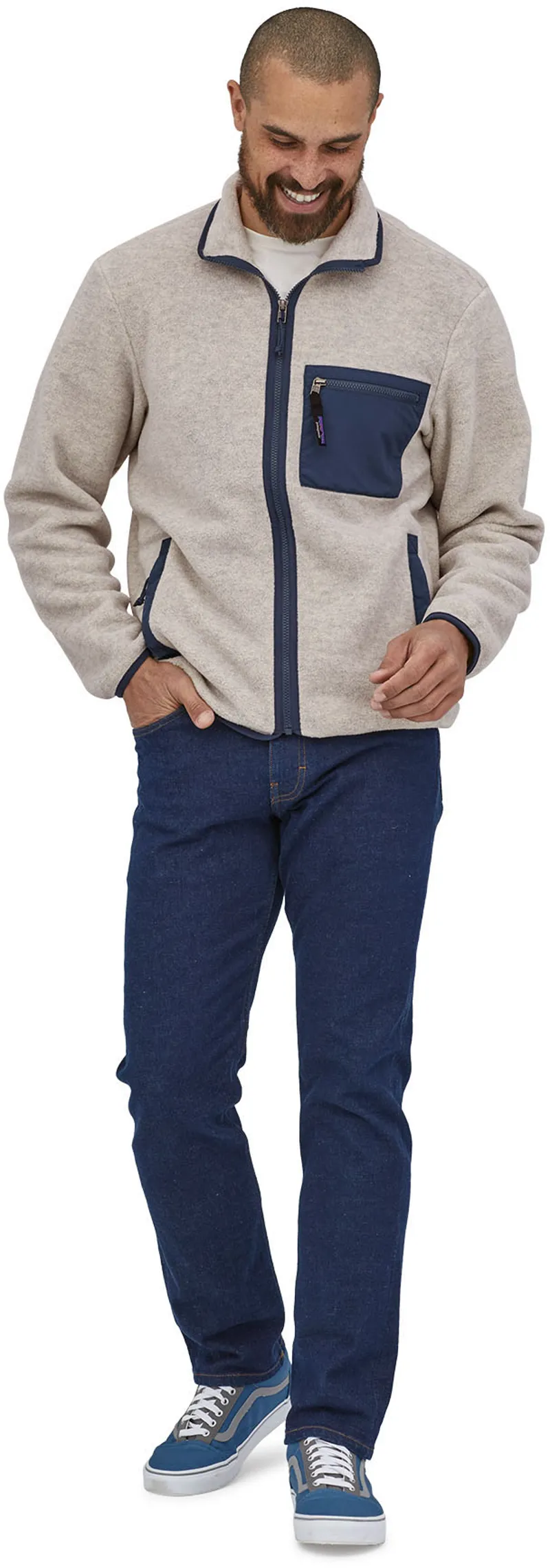 Patagonia Mens Synchilla Fleece Jacket - Oatmeal Heather-3