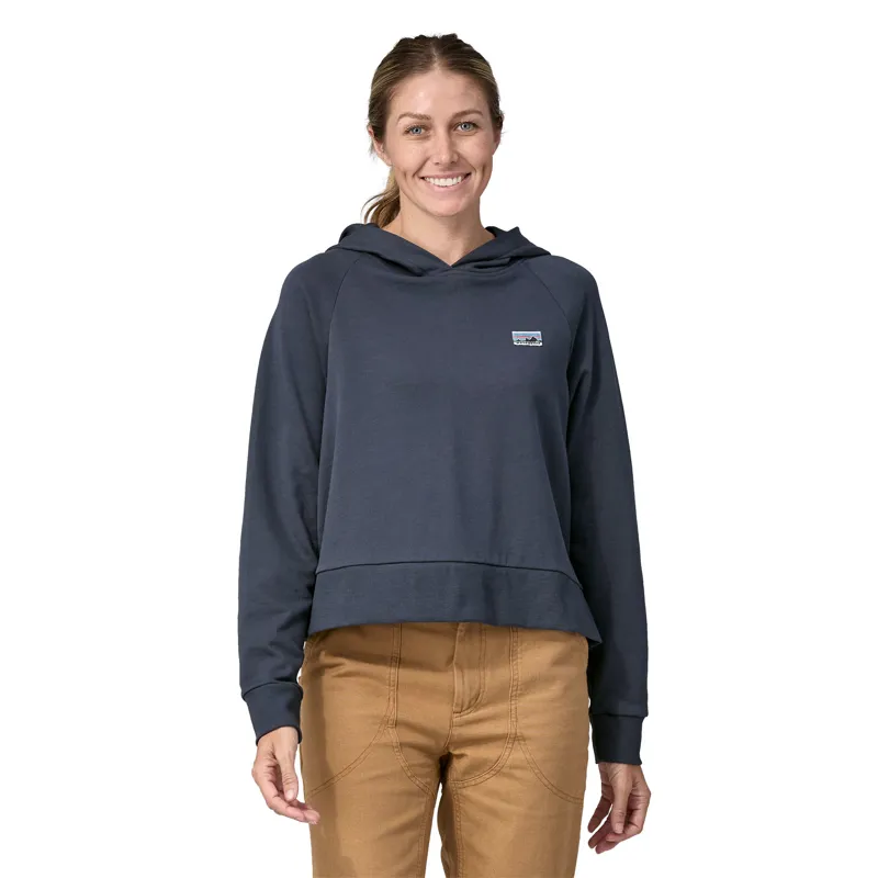 Patagonia Womens Regenerative Organic Certified Cotton Essential Hoody - Smolder Blue-1