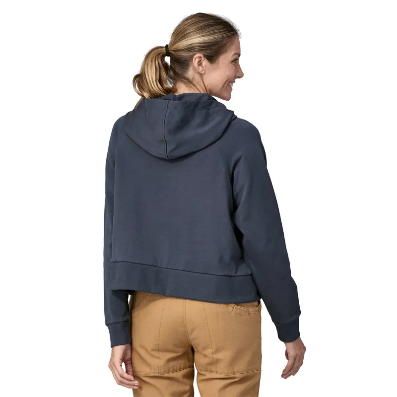 Patagonia Womens Regenerative Organic Certified Cotton Essential Hoody - Smolder Blue-2