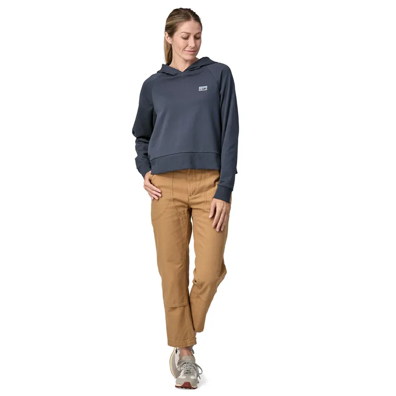 Patagonia Womens Regenerative Organic Certified Cotton Essential Hoody - Smolder Blue-3