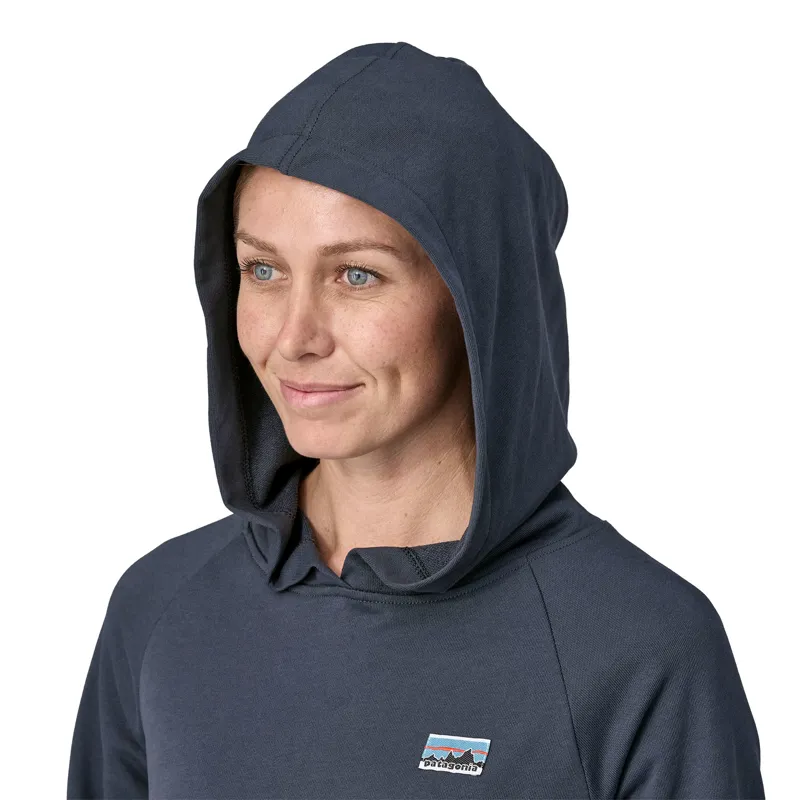Patagonia Womens Regenerative Organic Certified Cotton Essential Hoody - Smolder Blue-4