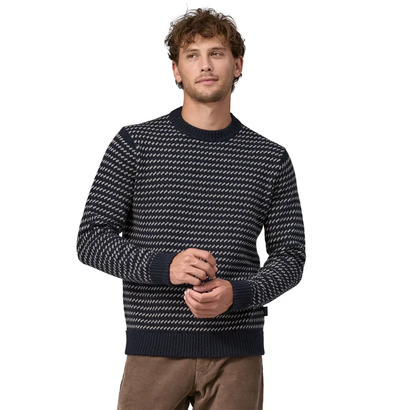 Patagonia Mens Recycled Wool-Blend Sweater - Classic Navy-2