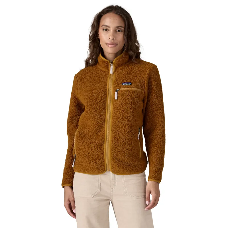 Patagonia Womens Retro Pile Jacket - Shelter Brown-1