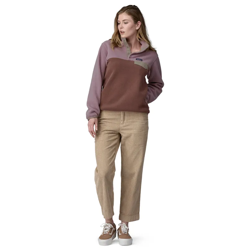 Patagonia Womens Lightweight Synchilla Snap-T Pullover - Dulse Mauve-3
