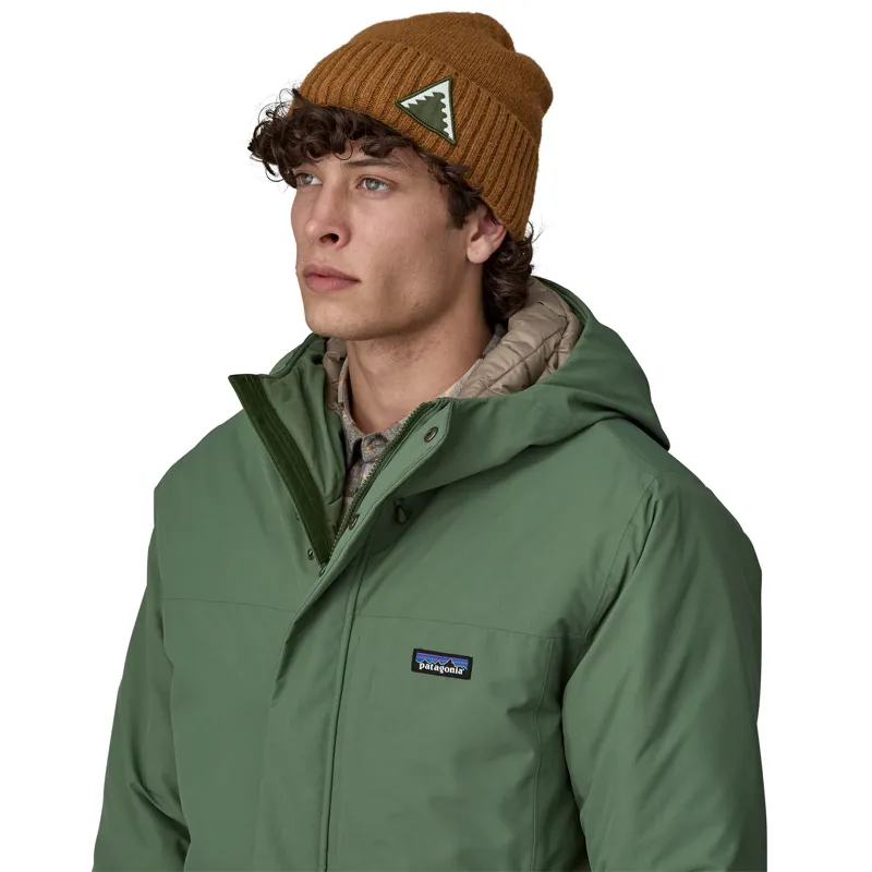 Patagonia Brodeo Beanie - Dawn Tracks Patch-Shelter Brown-1