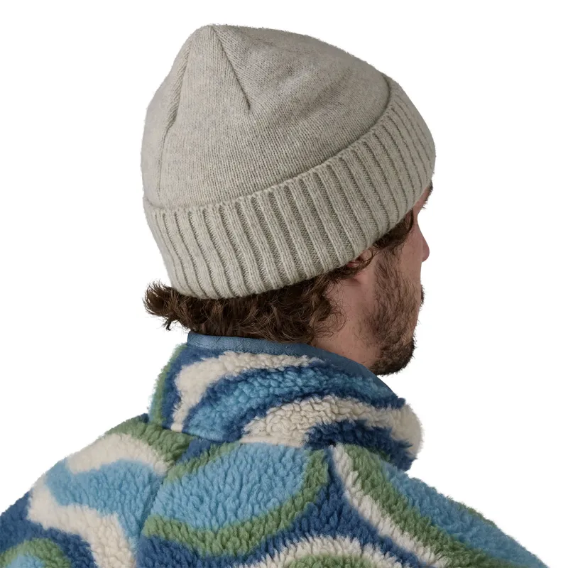 Patagonia Brodeo Beanie - OG Legacy Label-Crisp Grey-2