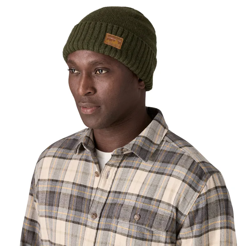 Patagonia Brodeo Beanie - 73 Skyline-Pine Needle Green-1