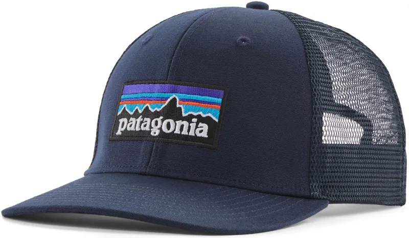 Patagonia P-6 Logo Trucker Hat - New Navy