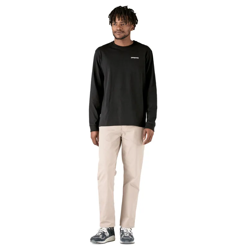 Patagonia Mens Long Sleeved P-6 Logo Responsibili-Tee - Black-5