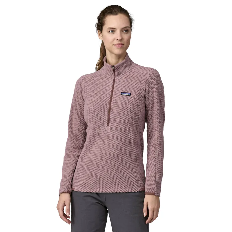 Patagonia Womens R1 Air Zip Neck - Stormy Mauve-1