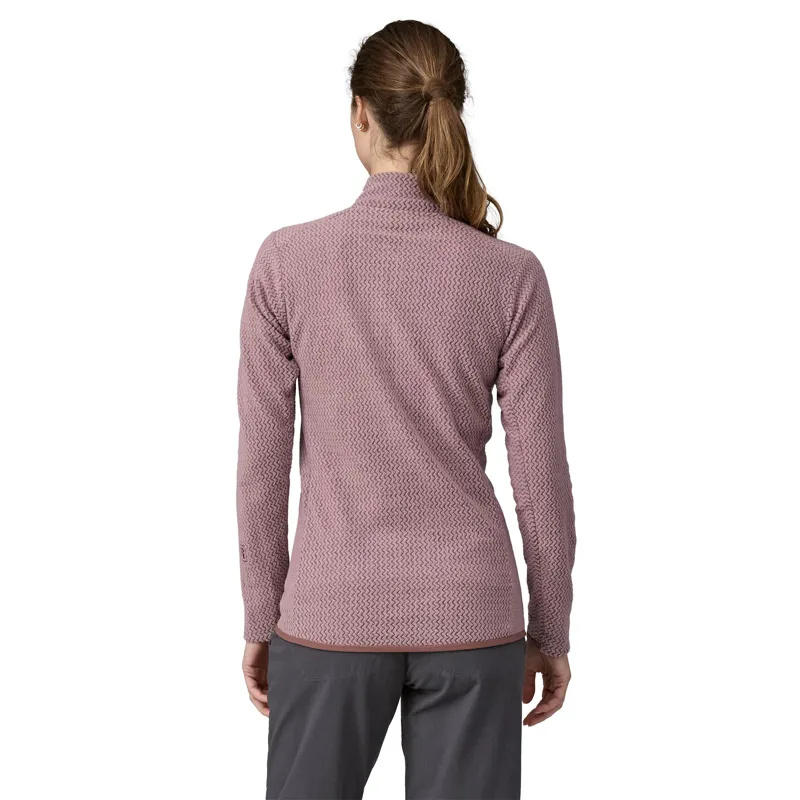 Patagonia Womens R1 Air Zip Neck - Stormy Mauve-2