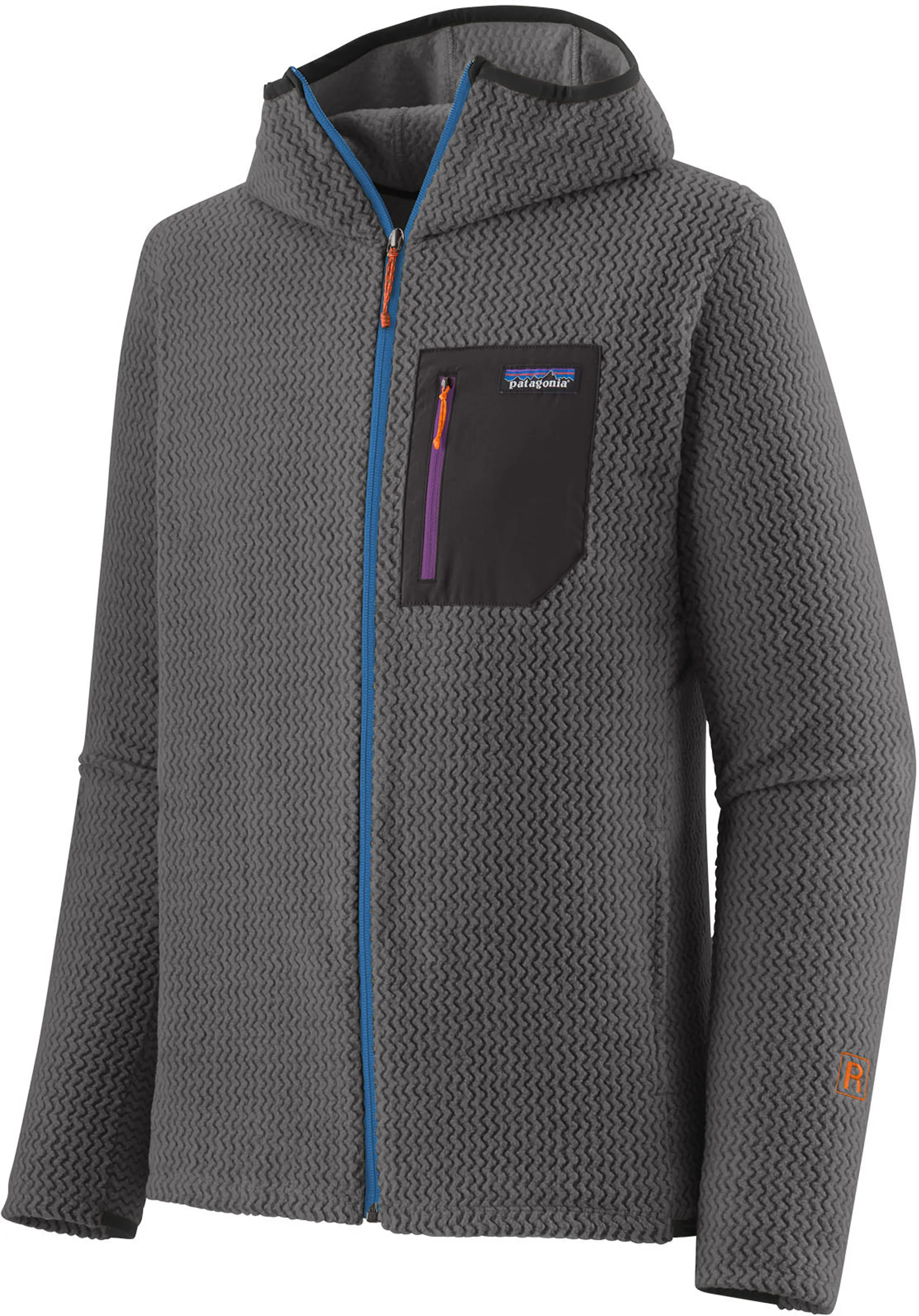 Patagonia Mens R1 Air Full-Zip Hoody - Forge Grey