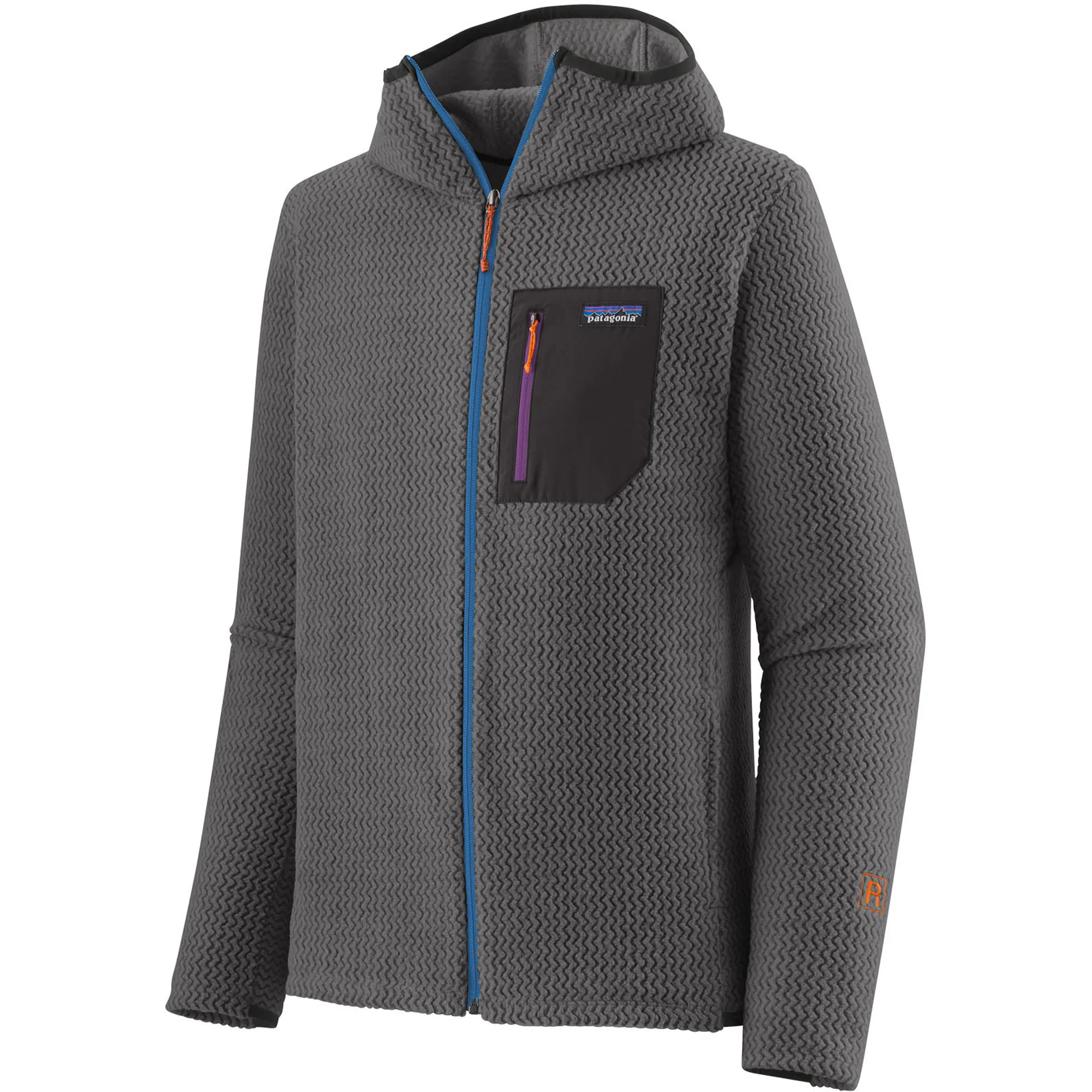 Patagonia Mens R1 Air Full-Zip Hoody - Forge Grey
