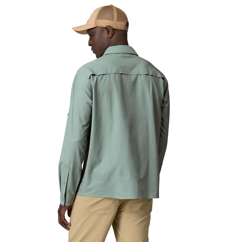 Patagonia Mens LS Self Guided Sun Shirt - River Rock Green-2