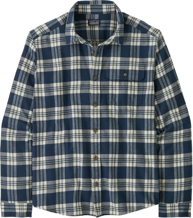 Patagonia Mens Fjord Flannel Shirt - Base Camp-New Navy