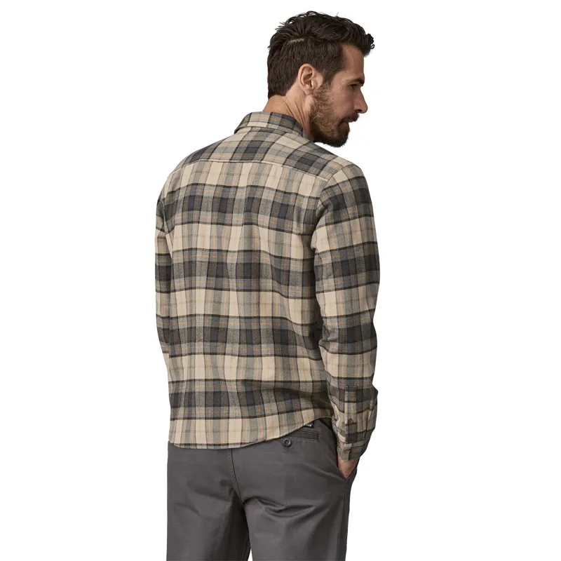 Patagonia Mens Fjord Flannel Shirt - Spotter-Forge Grey-1