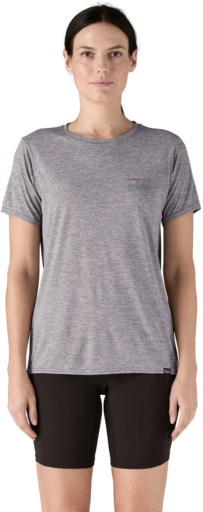 Patagonia Womens Cap Cool Daily Graphic Shirt - '73 Skyline-Feather Grey-3