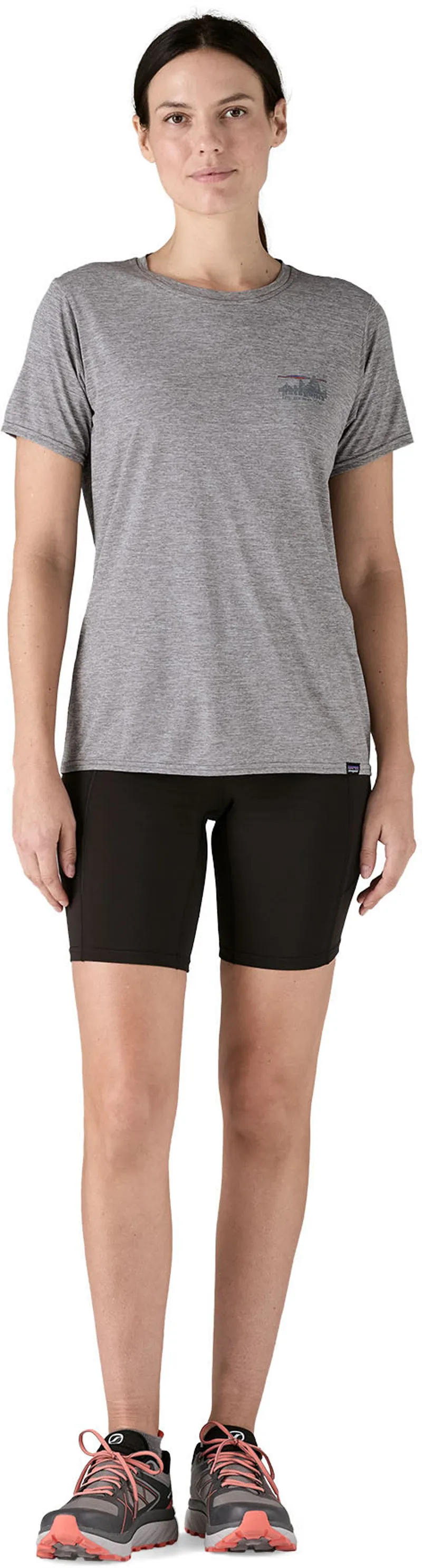 Patagonia Womens Cap Cool Daily Graphic Shirt - '73 Skyline-Feather Grey-5