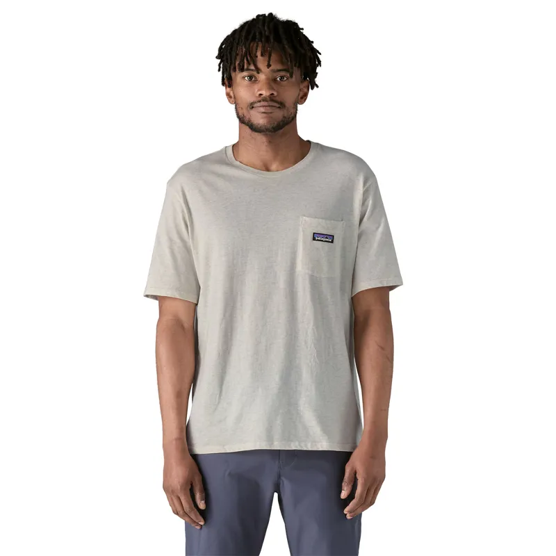 Patagonia Mens Daily Pocket Tee - Birch White-1