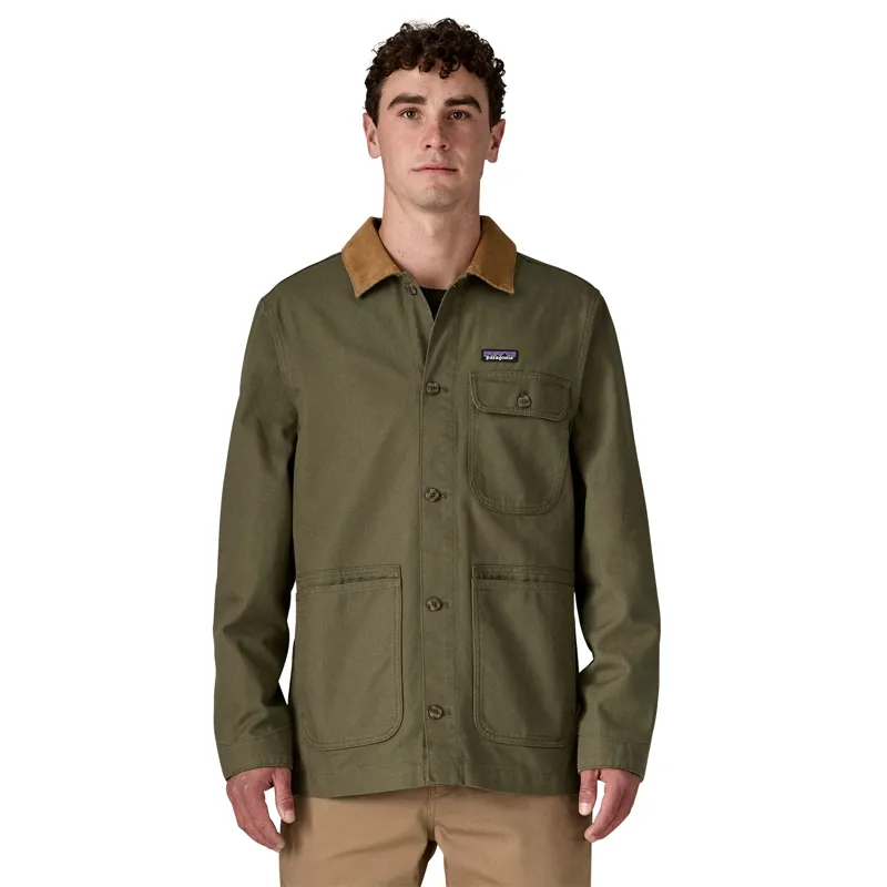 Patagonia Mens Point Reyes Canvas Jacket - Basin Green-1
