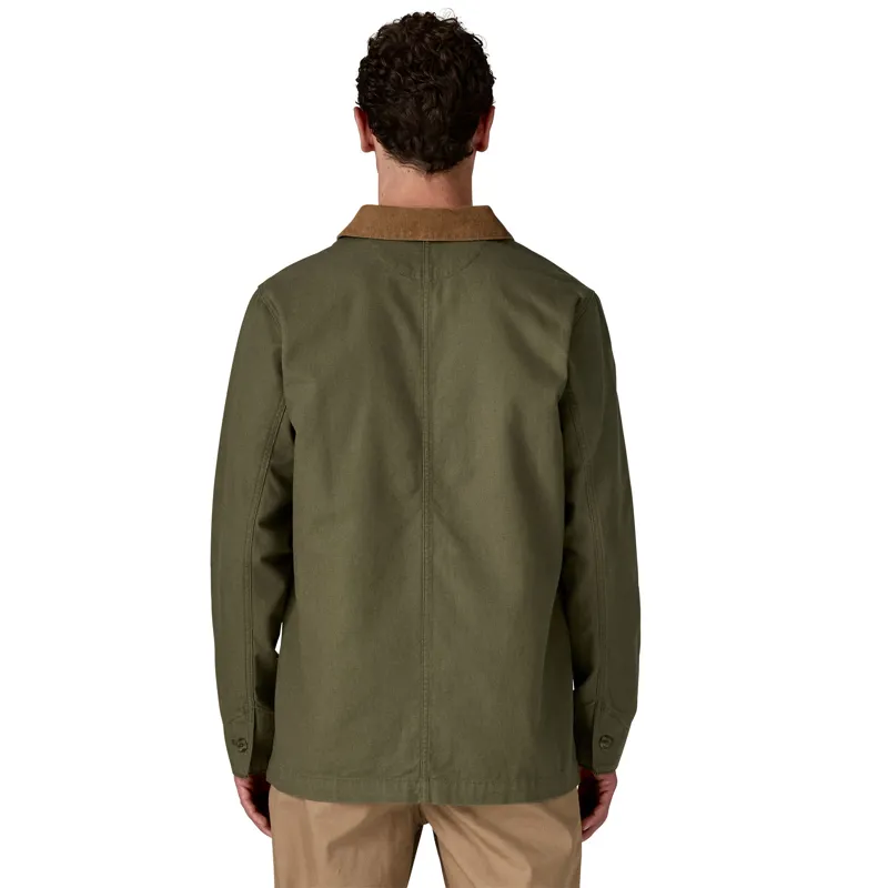 Patagonia Mens Point Reyes Canvas Jacket - Basin Green-2