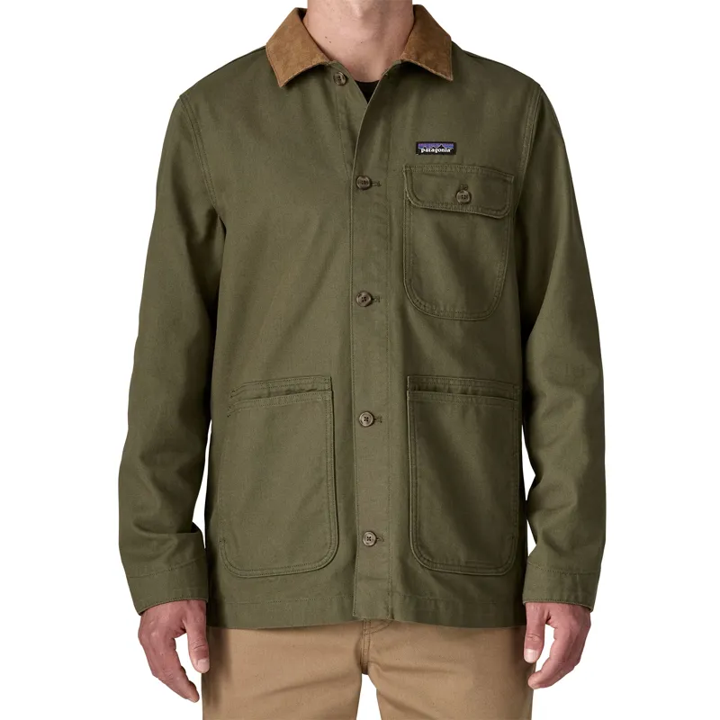 Patagonia Mens Point Reyes Canvas Jacket - Basin Green-4