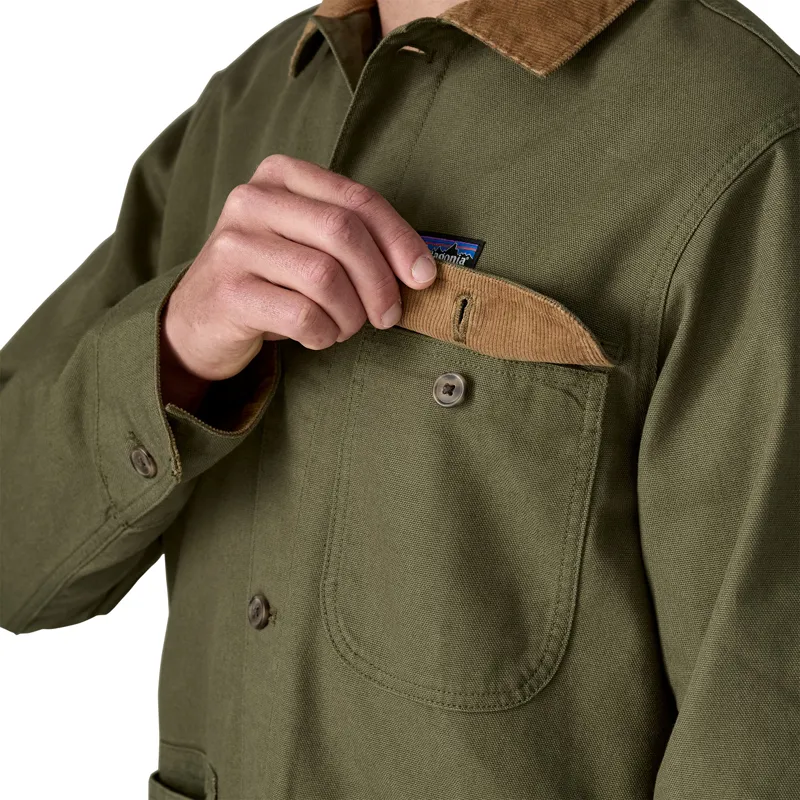 Patagonia Mens Point Reyes Canvas Jacket - Basin Green-8