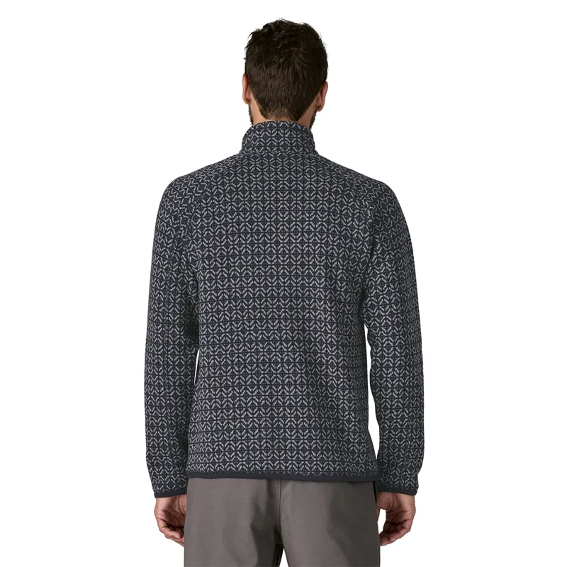 Patagonia Mens Better Sweater 1/4 Zip Fleece - Scales-Sunken Blue-2