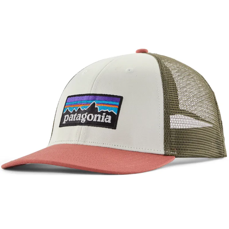 Patagonia P-6 Logo LoPro Trucker Hat - Birch White
