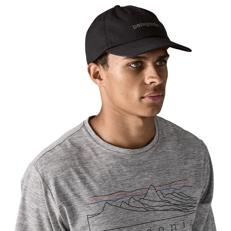Patagonia Fitz Roy Icon Trad Cap - Text Logo - Ink Black-2