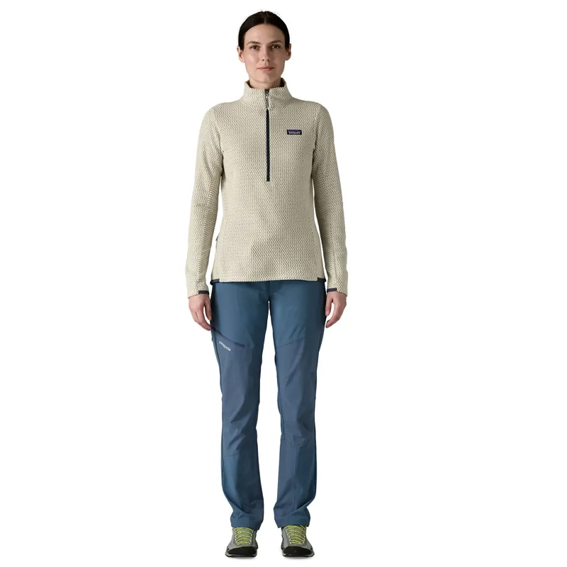 Patagonia Womens R1 Air Zip Neck Fleece - Wool White-4
