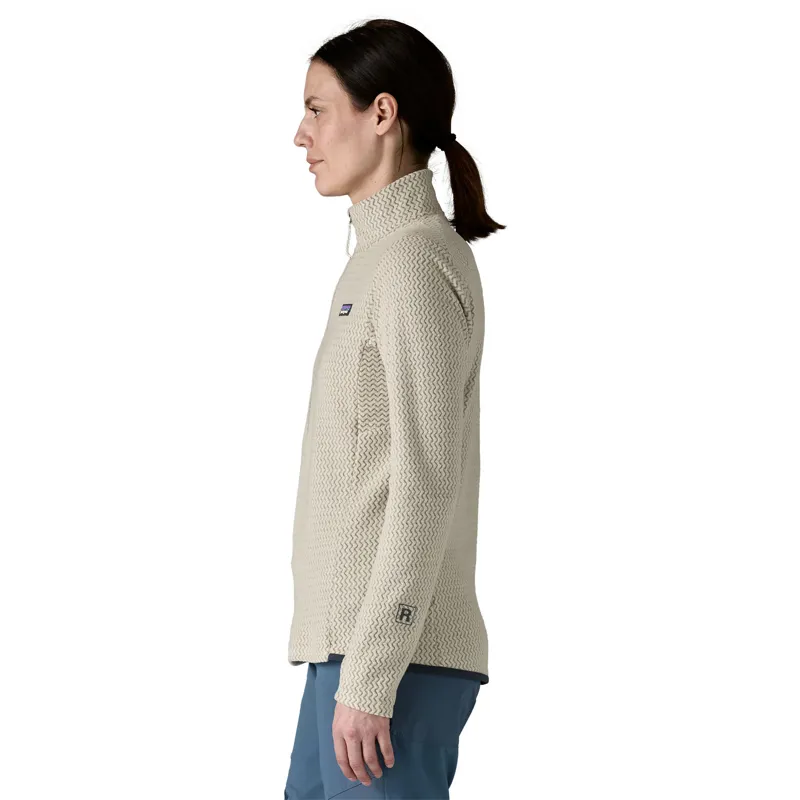 Patagonia Womens R1 Air Zip Neck Fleece - Wool White-2