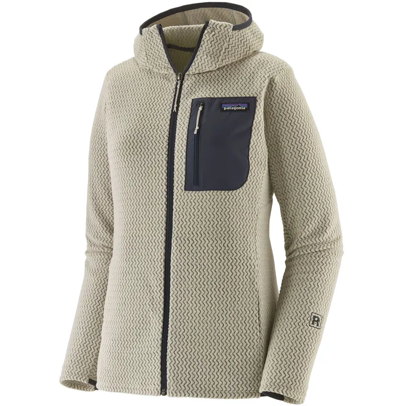 Patagonia Womens R1 Air Full-Zip Hoody - Wool White