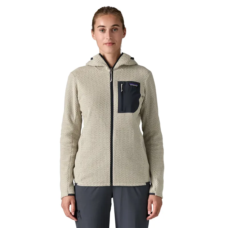 Patagonia Womens R1 Air Full-Zip Hoody - Wool White-1