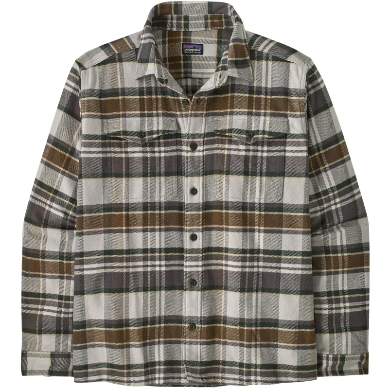 Patagonia Mens Fjord Flannel Shirt - Blizzard-Salt Grey