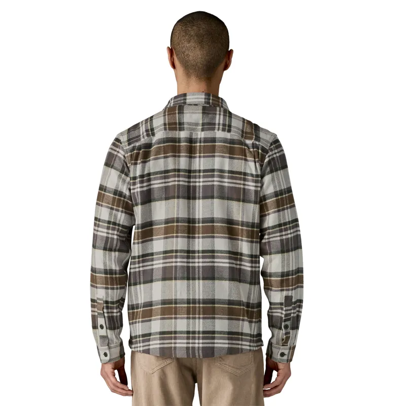 Patagonia Mens Fjord Flannel Shirt - Blizzard-Salt Grey-2