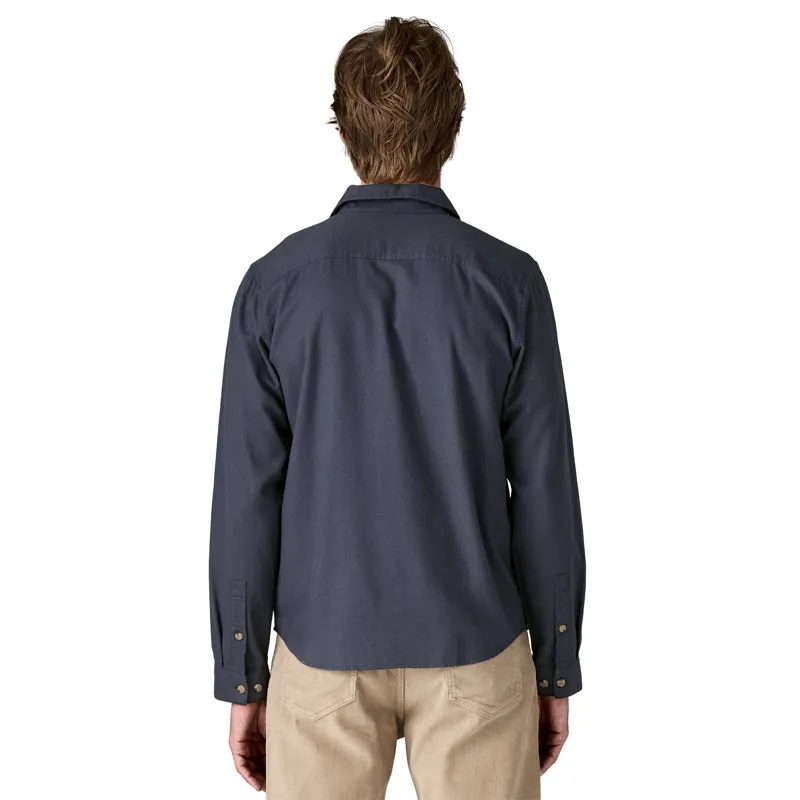 Patagonia Mens Fjord Flannel Shirt - Smolder Blue-2